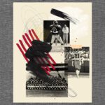Football Collage Series. Christina Delurgio Tull, Artist.