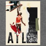 Basketball Collage Series. Christina Delurgio Tull, Artist.