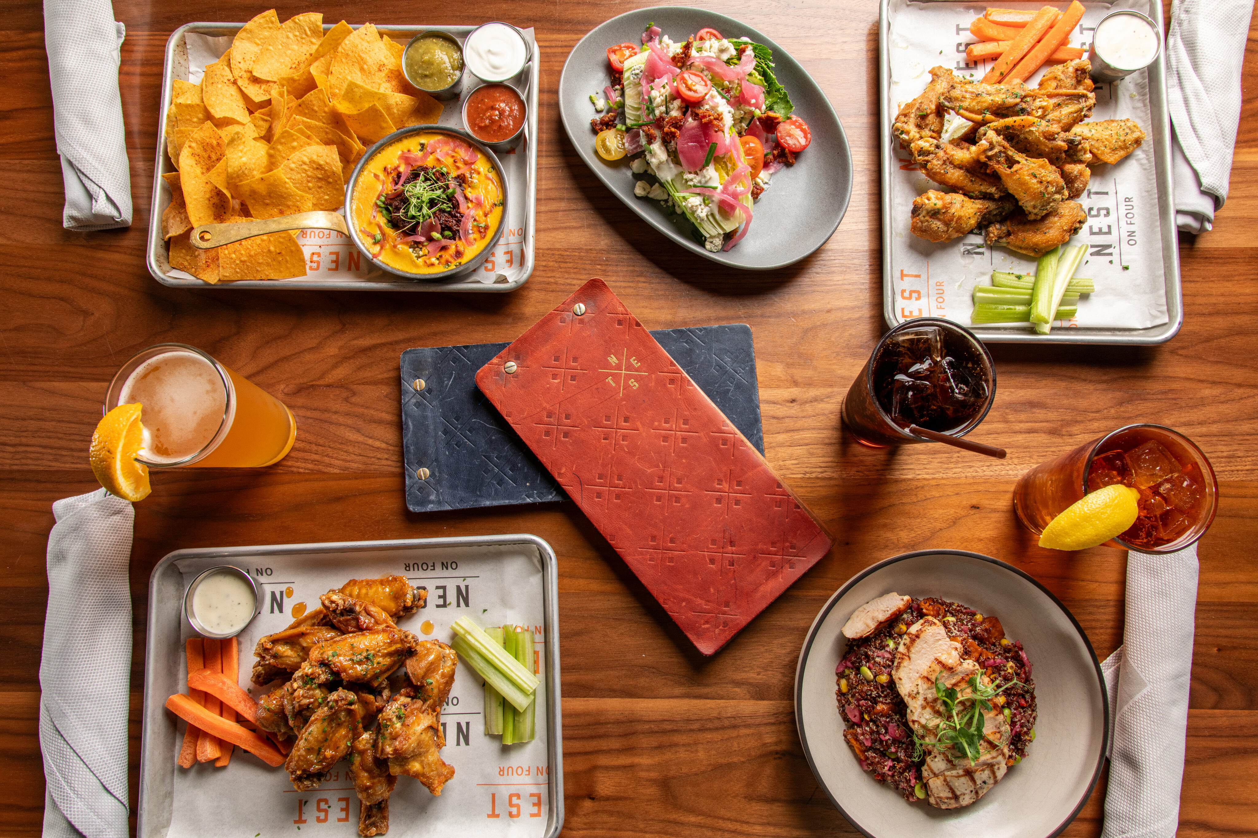 Nest on Four menu items